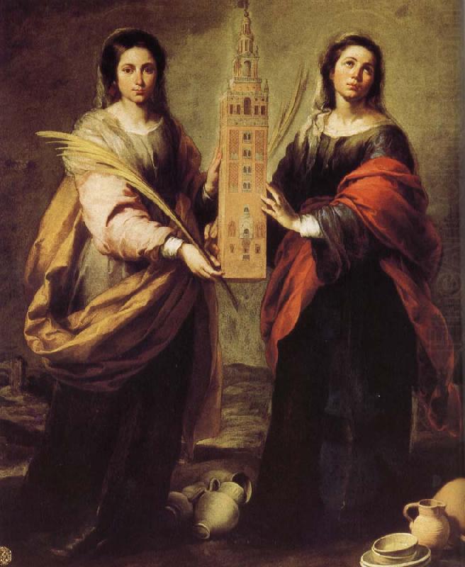 Bartolome Esteban Murillo San Seta and St. Lucie Princess Na china oil painting image